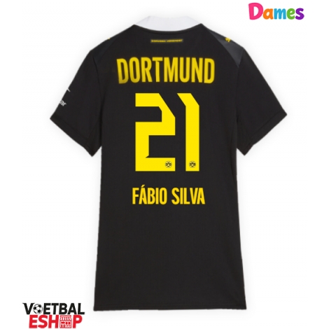 Borussia Dortmund Fabio Silva #21 Uit tenue Dames 2026-27 Korte Mouw