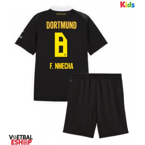 Borussia Dortmund Felix Nmecha #8 Uit tenue Kids 2026-27 Korte Mouw (+ Korte broeken)
