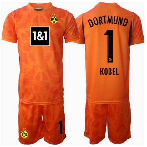 Borussia Dortmund Gregor Kobel #1 Keeper Derde tenue Kids 2024-25 Korte Mouw (+ Korte broeken) Borussia Dortmund Gregor Kobel #1 Keeper Derde tenue Kids 2024-25 Korte Mouw (+ Korte broeken)