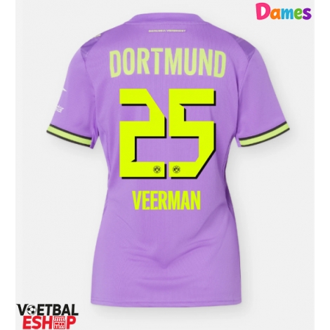 Borussia Dortmund Joey Veerman #25 Derde tenue Dames 2026-27 Korte Mouw