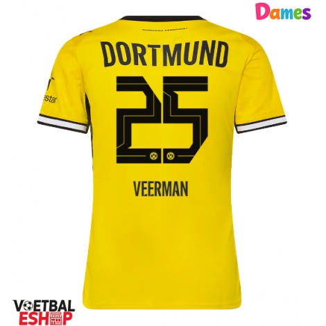 Borussia Dortmund Joey Veerman #25 Thuis tenue Dames 2026-27 Korte Mouw