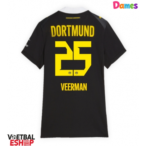 Borussia Dortmund Joey Veerman #25 Uit tenue Dames 2026-27 Korte Mouw