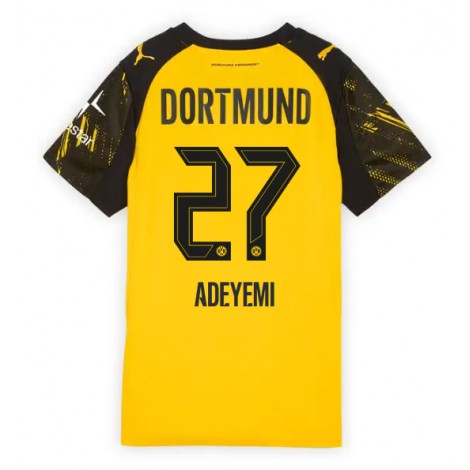 Borussia Dortmund Karim Adeyemi #27 Thuis tenue Dames 2025-26 Korte Mouw