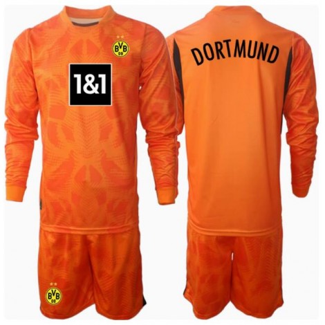Borussia Dortmund Keeper Derde tenue Kids 2024-25 Lange Mouw (+ Korte broeken)