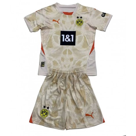 Borussia Dortmund Keeper Thuis tenue Kids 2024-25 Korte Mouw (+ Korte broeken)