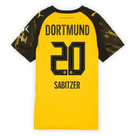 Borussia Dortmund Marcel Sabitzer #20 Thuis tenue Dames 2025-26 Korte Mouw