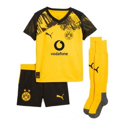 Borussia Dortmund Maximilian Beier #14 Thuis tenue Kids 2025-26 Korte Mouw (+ Korte broeken)