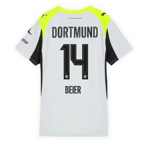Borussia Dortmund Maximilian Beier #14 Uit tenue Dames 2025-26 Korte Mouw