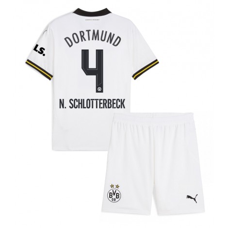Borussia Dortmund Nico Schlotterbeck #4 Derde tenue Kids 2024-25 Korte Mouw (+ Korte broeken)