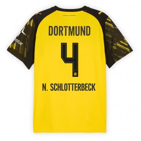 Borussia Dortmund Nico Schlotterbeck #4 Thuis tenue 2025-26 Korte Mouw