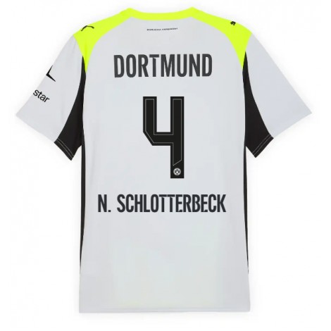 Borussia Dortmund Nico Schlotterbeck #4 Uit tenue 2025-26 Korte Mouw