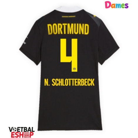 Borussia Dortmund Nico Schlotterbeck #4 Uit tenue Dames 2026-27 Korte Mouw