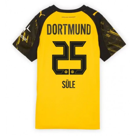 Borussia Dortmund Niklas Sule #25 Thuis tenue Dames 2025-26 Korte Mouw