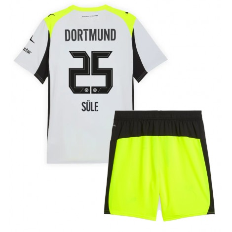 Borussia Dortmund Niklas Sule #25 Uit tenue Kids 2025-26 Korte Mouw (+ Korte broeken)