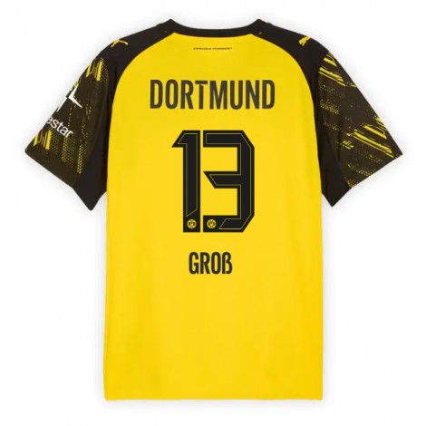 Borussia Dortmund Pascal Gross #13 Thuis tenue 2025-26 Korte Mouw
