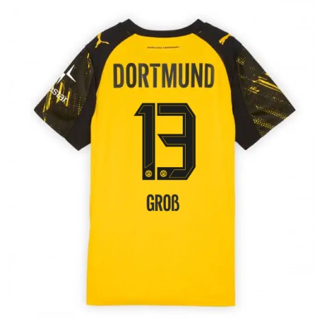 Borussia Dortmund Pascal Gross #13 Thuis tenue Dames 2025-26 Korte Mouw