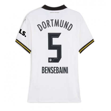 Borussia Dortmund Ramy Bensebaini #5 Derde tenue Dames 2024-25 Korte Mouw