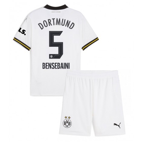 Borussia Dortmund Ramy Bensebaini #5 Derde tenue Kids 2024-25 Korte Mouw (+ Korte broeken)