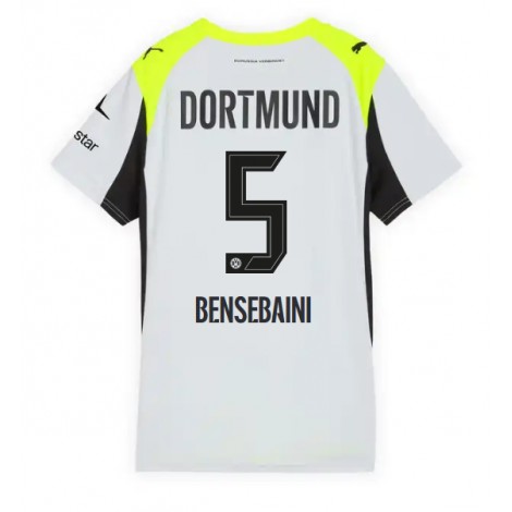 Borussia Dortmund Ramy Bensebaini #5 Uit tenue Dames 2025-26 Korte Mouw