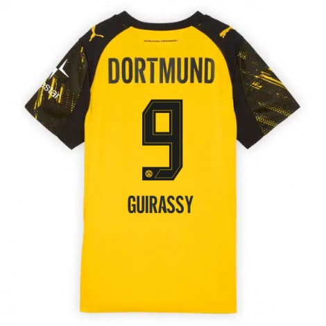 Borussia Dortmund Serhou Guirassy #9 Thuis tenue Dames 2025-26 Korte Mouw