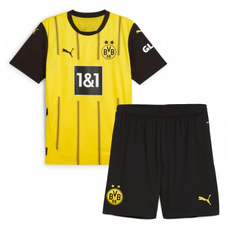 Borussia Dortmund Serhou Guirassy #9 Thuis tenue Kids 2024-25 Korte Mouw (+ Korte broeken)