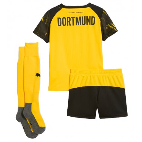 Borussia Dortmund Thuis tenue Kids 2025-26 Korte Mouw (+ Korte broeken)
