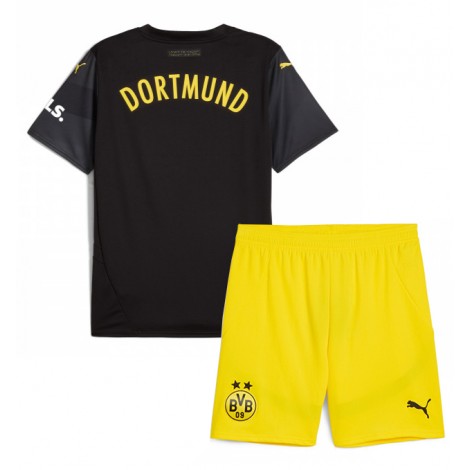 Borussia Dortmund Uit tenue Kids 2024-25 Korte Mouw (+ Korte broeken)
