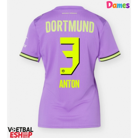 Borussia Dortmund Waldemar Anton #3 Derde tenue Dames 2026-27 Korte Mouw