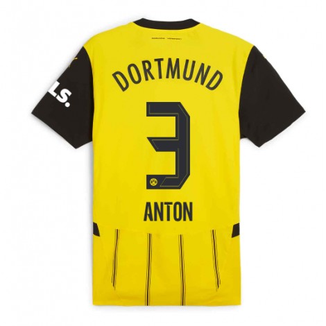 Borussia Dortmund Waldemar Anton #3 Thuis tenue 2024-25 Korte Mouw