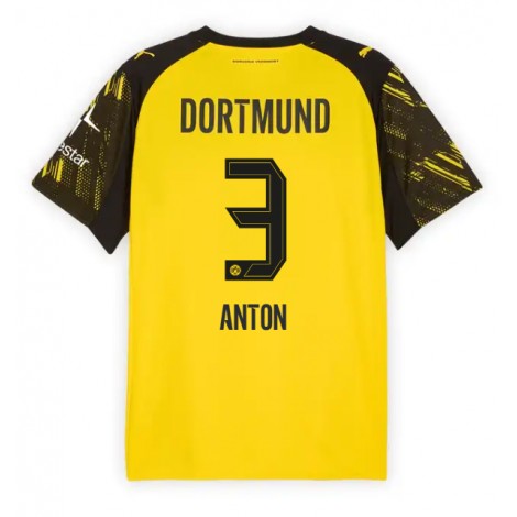 Borussia Dortmund Waldemar Anton #3 Thuis tenue 2025-26 Korte Mouw