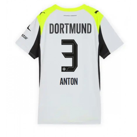 Borussia Dortmund Waldemar Anton #3 Uit tenue Dames 2025-26 Korte Mouw