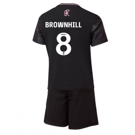 Burnley Josh Brownhill #8 Uit tenue Kids 2024-25 Korte Mouw (+ Korte broeken)