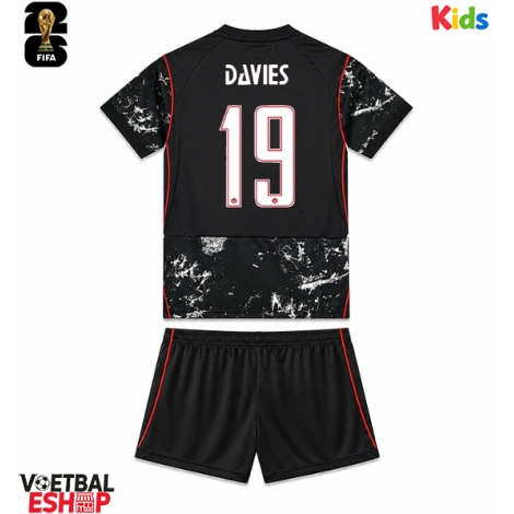 Canada Alphonso Davies #19 Uit tenue Kids WK 2026 Korte Mouw (+ Korte broeken)