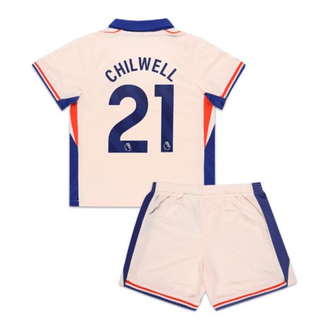 Chelsea Ben Chilwell #21 Uit tenue Kids 2024-25 Korte Mouw (+ Korte broeken)
