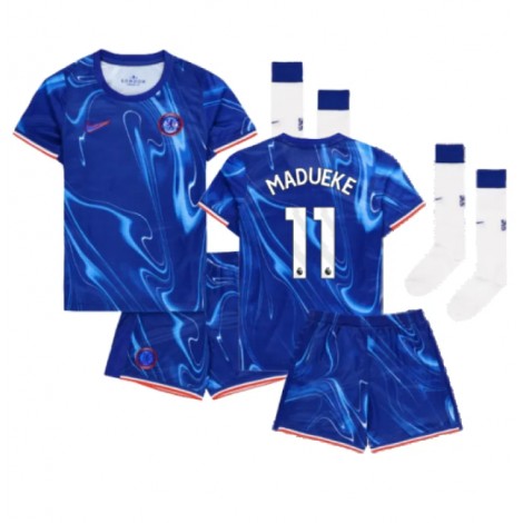 Chelsea Noni Madueke #11 Thuis tenue Kids 2024-25 Korte Mouw (+ Korte broeken)