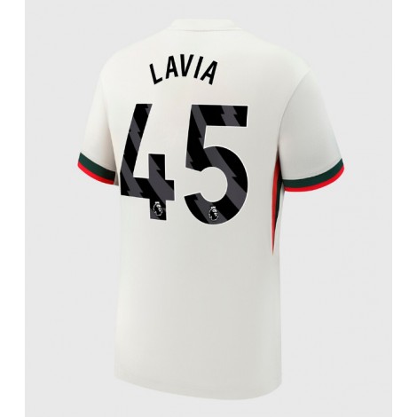 Chelsea Romeo Lavia #45 Uit tenue 2025-26 Korte Mouw Chelsea Romeo Lavia #45 Uit tenue 2025-26 Korte Mouw