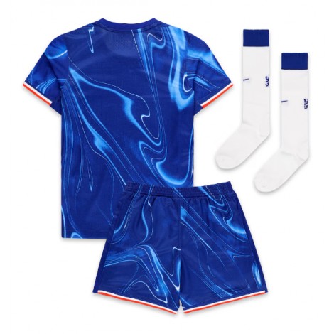 Chelsea Thuis tenue Kids 2024-25 Korte Mouw (+ Korte broeken)