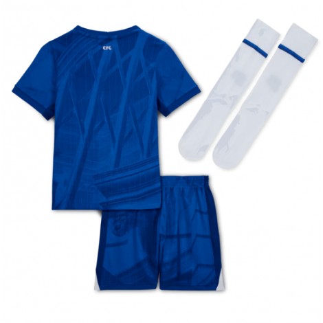 Chelsea Thuis tenue Kids 2025-26 Korte Mouw (+ Korte broeken)
