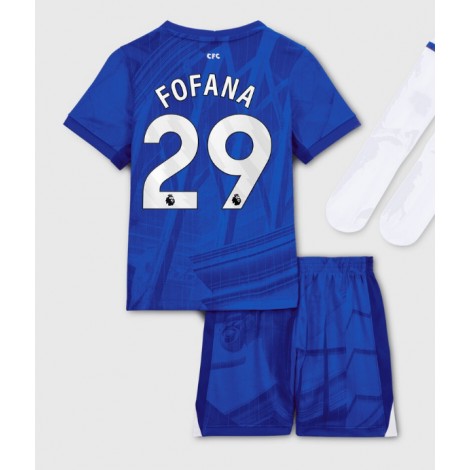 Chelsea Wesley Fofana #29 Thuis tenue Kids 2025-26 Korte Mouw (+ Korte broeken)
