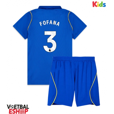Chelsea Wesley Fofana #3 Thuis tenue Kids 2026-27 Korte Mouw (+ Korte broeken)