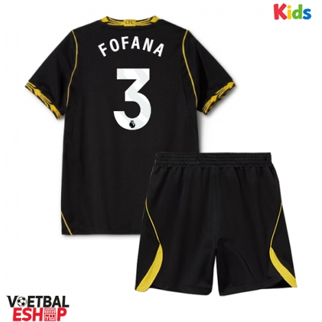 Chelsea Wesley Fofana #3 Uit tenue Kids 2026-27 Korte Mouw (+ Korte broeken)