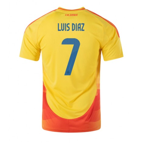 Colombia Luis Diaz #7 Thuis tenue Copa America 2024 Korte Mouw Colombia Luis Diaz #7 Thuis tenue Copa America 2024 Korte Mouw