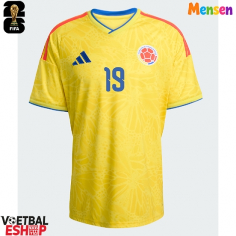 Colombia Rafael Santos Borre #19 Thuis tenue WK 2026 Korte Mouw