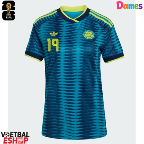 Colombia Rafael Santos Borre #19 Uit tenue Dames WK 2026 Korte Mouw