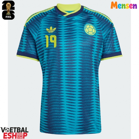 Colombia Rafael Santos Borre #19 Uit tenue WK 2026 Korte Mouw