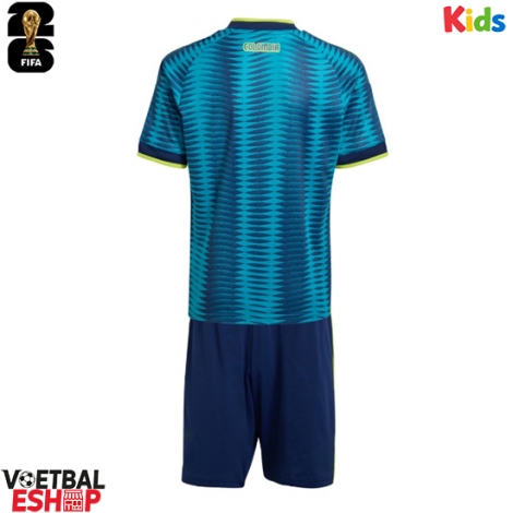 Colombia Uit tenue Kids WK 2026 Korte Mouw (+ Korte broeken)