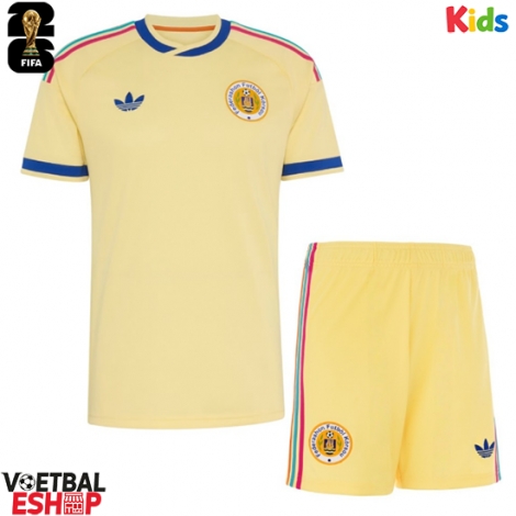 Curaçao Uit tenue Kids WK 2026 Korte Mouw (+ Korte broeken)
