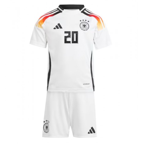 Duitsland Benjamin Henrichs #20 Thuis tenue Kids EK 2024 Korte Mouw (+ Korte broeken)