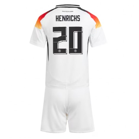 Duitsland Benjamin Henrichs #20 Thuis tenue Kids EK 2024 Korte Mouw (+ Korte broeken)