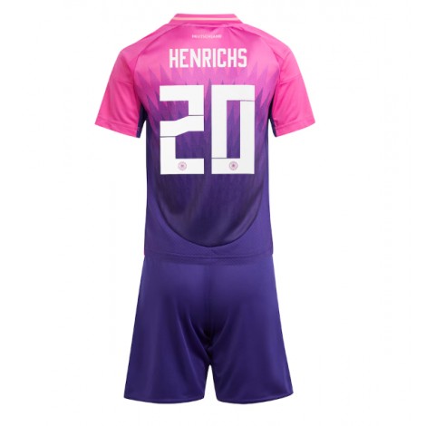 Duitsland Benjamin Henrichs #20 Uit tenue Kids EK 2024 Korte Mouw (+ Korte broeken)